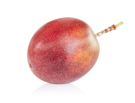 Fresh passion fruit isolated on white background, food healthy concept