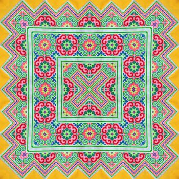 Colorful abstract kaleidoscope or endless pattern for background used.