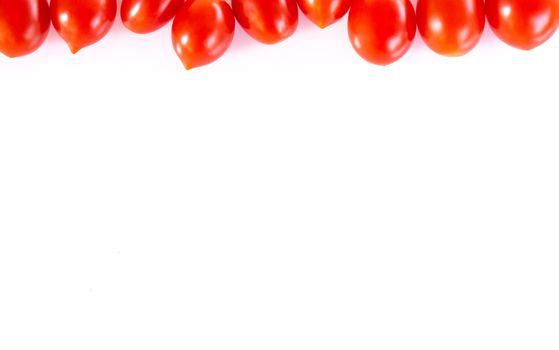 Cherry tomatoes isolated on white background, food healhty concept