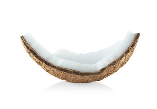 Coconut isolated on white background