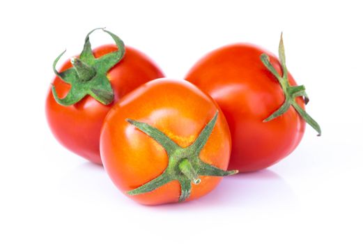 Fresh tomatoe isolated on white background, Raw food