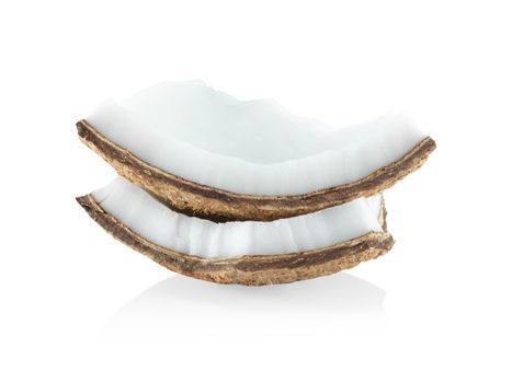Coconut isolated on white background