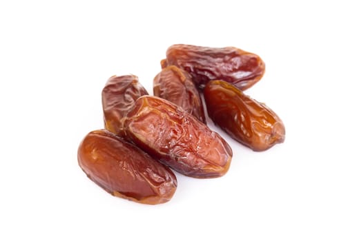Date plam isolated on white blackground, Food healthy concept