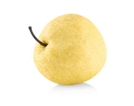 Chinese pear fruit isolated on white background