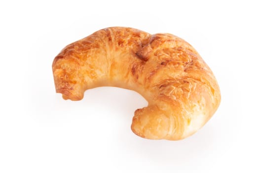 Fresh croissants isolated on white background