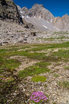 lake sainte anne qeyras in hautes alpes in france