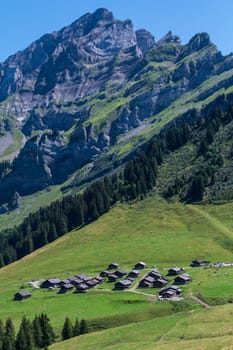 landscape of the Swiss Alps