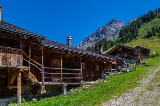 landscape of the Swiss Alps