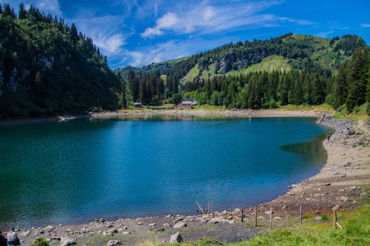 landscape of the Swiss Alps