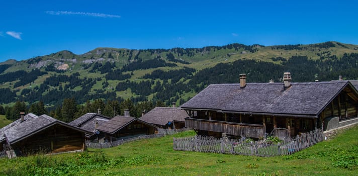 landscape of the Swiss Alps