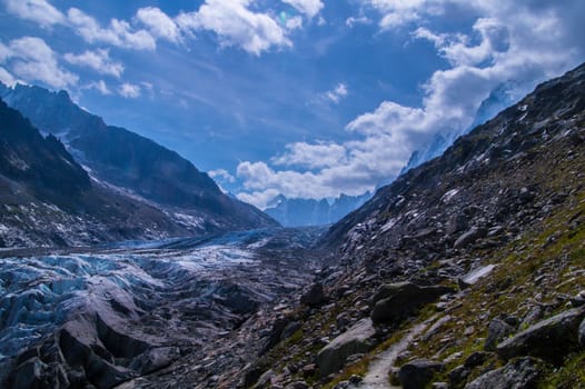 glacier in the French Alps