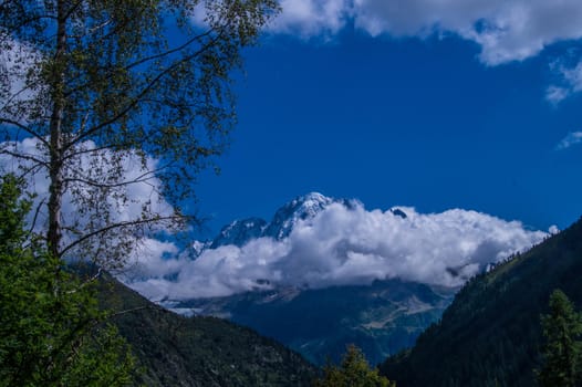 landscape of the French Alps