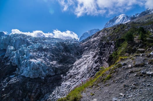 glacier in the French Alps