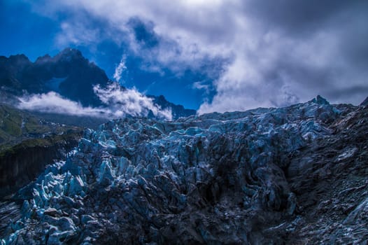 glacier in the French Alps