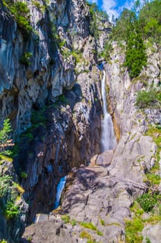gorge in the Swiss Alps