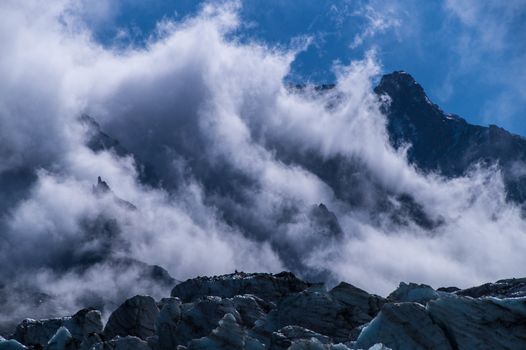 glacier in the French Alps