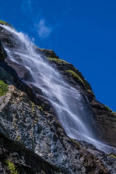 waterfall in the Swiss Alps