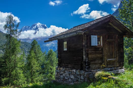 landscape of the French Alps
