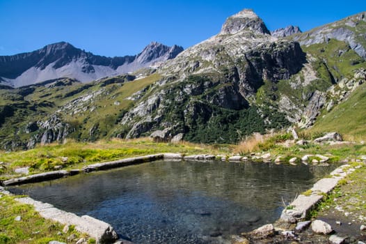 landscape of the Italian Alps