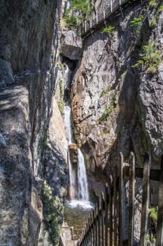 gorge in the Swiss Alps
