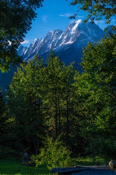 landscape of the French Alps