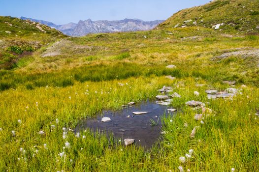 landscape of the French Alps