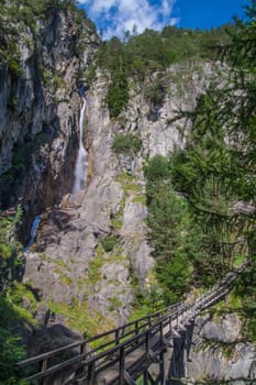 gorge in the Swiss Alps