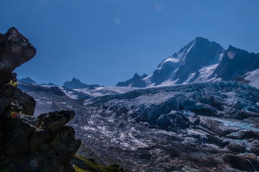 landscape of the French Alps