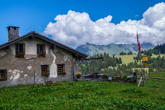 landscape of the Swiss Alps