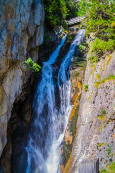 gorge in the Swiss Alps