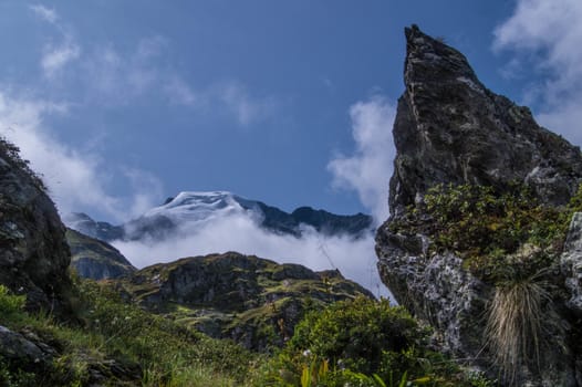 landscape of the Swiss Alps