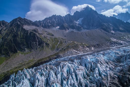 glacier in the French Alps