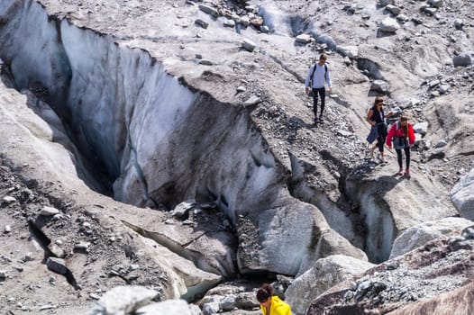 glacier in the French Alps