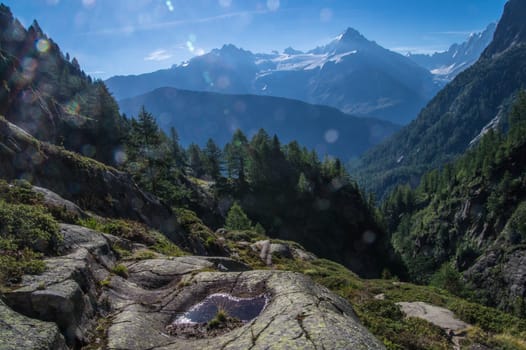 landscape of the French Alps