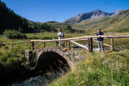landscape of the Italian Alps