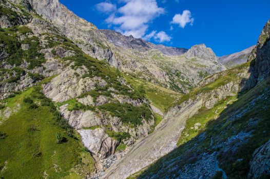 landscape of the French Alps