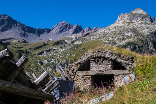landscape of the Italian Alps