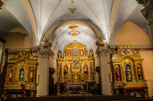 interior of the baroque church
