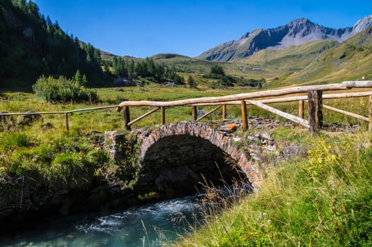 landscape of the Italian Alps