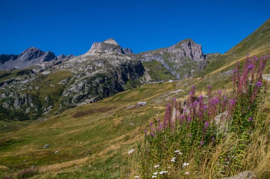 landscape of the Italian Alps