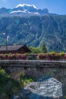 landscape of the French Alps