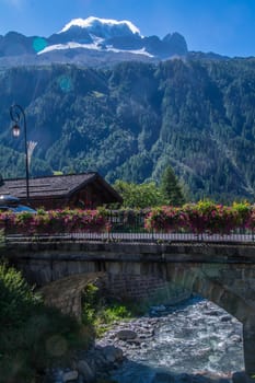 landscape of the French Alps