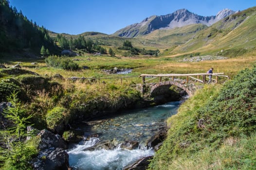 landscape of the Italian Alps