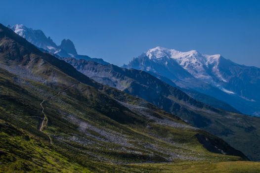 landscape of the French Alps