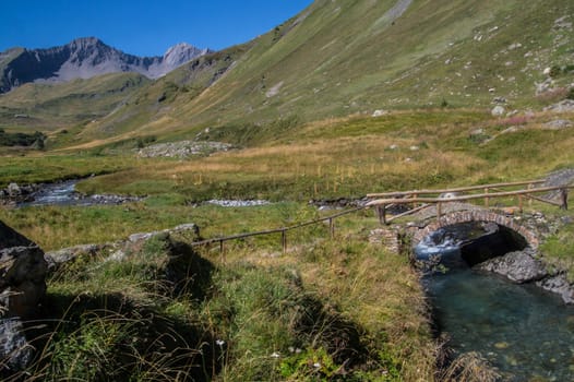 landscape of the Italian Alps