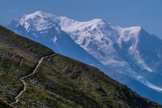 landscape of the French Alps