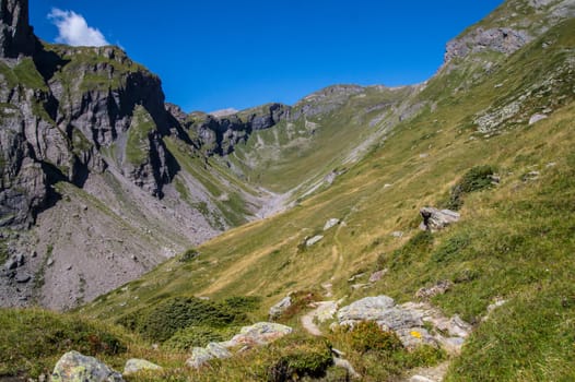 landscape of the Italian Alps