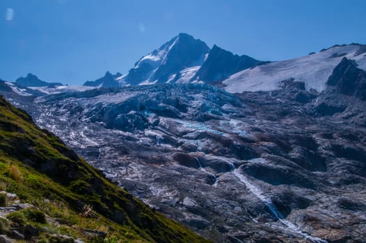 landscape of the French Alps
