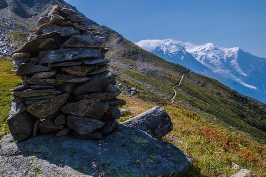 landscape of the French Alps