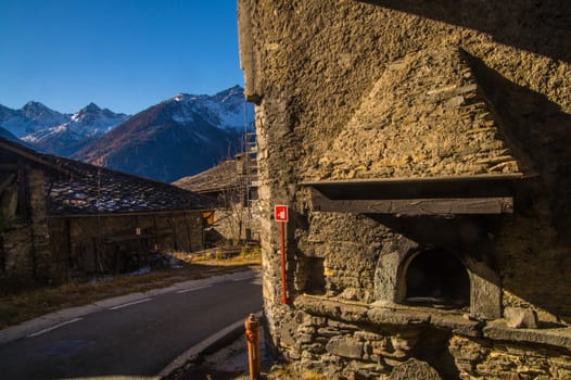 autumn landscape in the Italian Alps